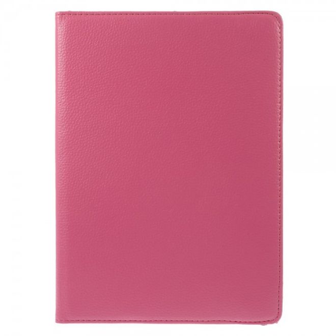 Samsung Galaxy Tab S 10.5 Leder Case 360° rotierbar mit Litchimuster - rosa