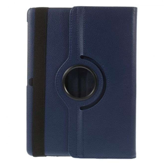 Samsung Galaxy Tab S 10.5 Leder Case 360° rotierbar mit Litchimuster - dunkelblau