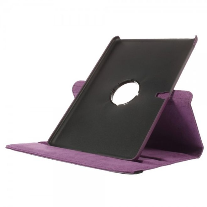 Samsung Galaxy Tab S 10.5 Leder Case 360° rotierbar mit Litchimuster - purpur
