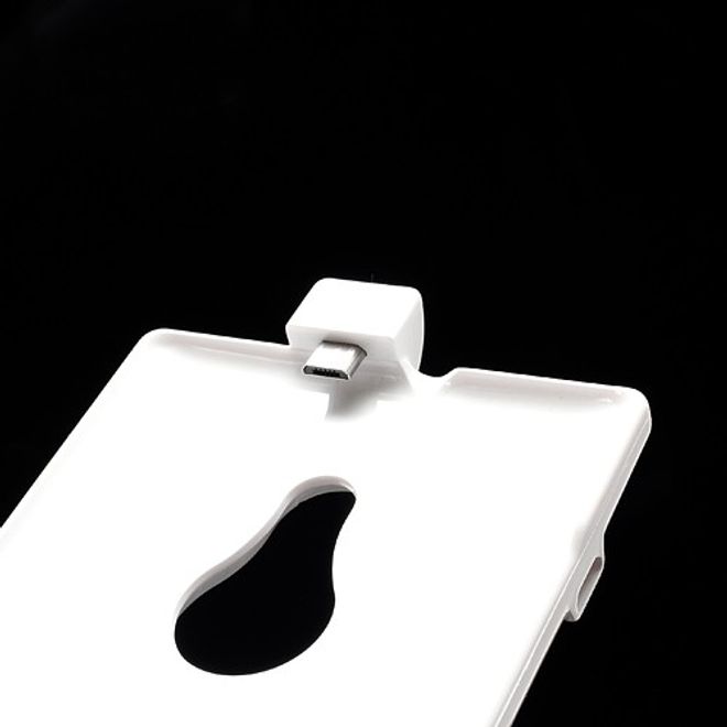 Nokia Lumia 925 Externes Akku Case 2800mAh mit Standfunktion - weiss