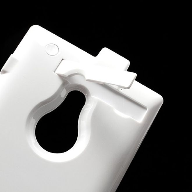 Nokia Lumia 925 Externes Akku Case 2800mAh mit Standfunktion - weiss