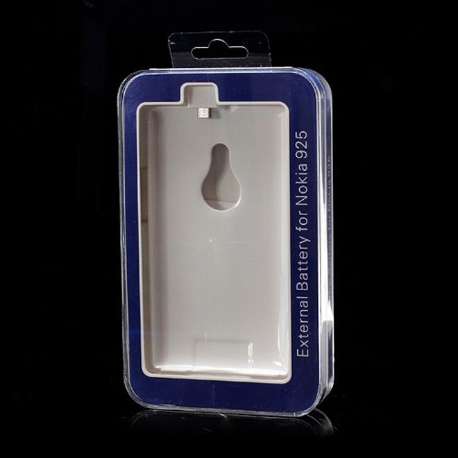 Nokia Lumia 925 Externes Akku Case 2800mAh mit Standfunktion - weiss