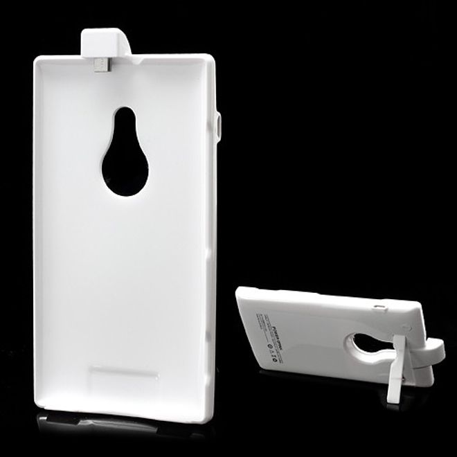 Nokia Lumia 925 Externes Akku Case 2800mAh mit Standfunktion - weiss