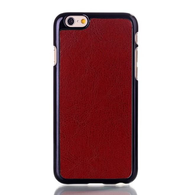 iPhone 6/6S Leather-Covered Hard Plastic Case - Brown