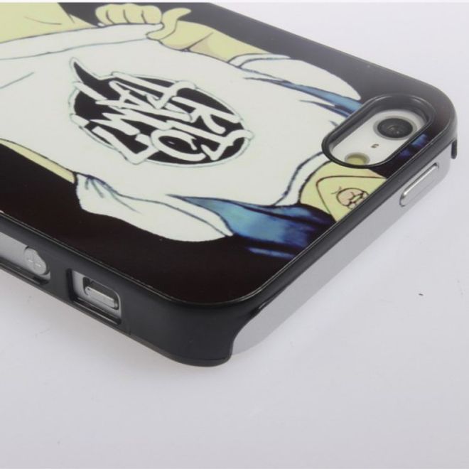 iPhone SE/5S/5 Hard Plastic Case with Girl in White T-Shirt