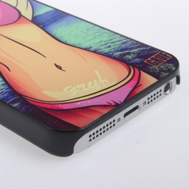 iPhone SE/5S/5 Hart Plastik Case mit Girl in rosanem Bikini