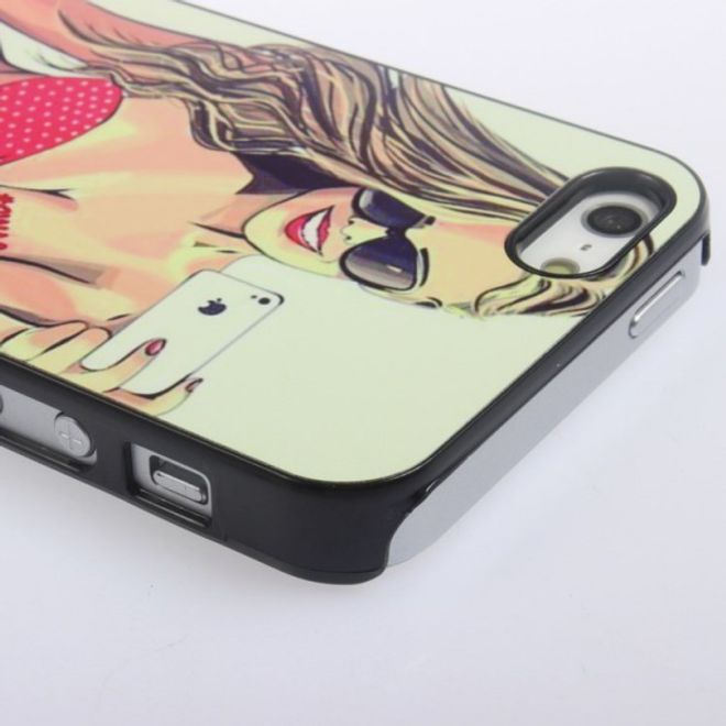 iPhone SE/5S/5 hard plastic case with sexy selfie
