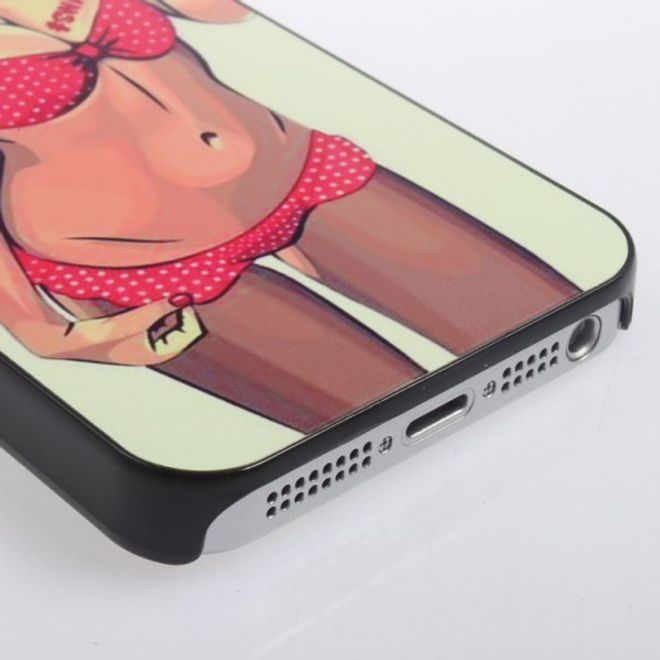 iPhone SE/5S/5 hard plastic case with sexy selfie