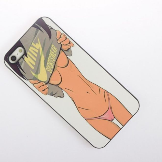 iPhone SE/5S/5 Hard Plastic Case with Sexy Girl in Sportswear