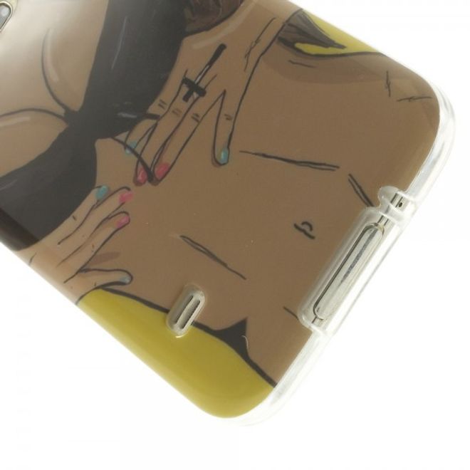 Samsung Galaxy S5 Elastisches Plastik Case mit sexy Bikini Girl