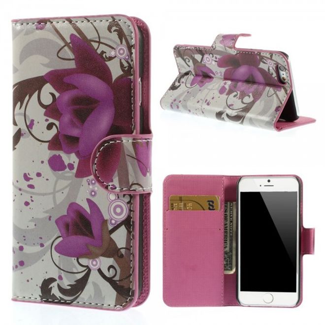 iPhone 6/6S Leather Case with Lotus Flowers