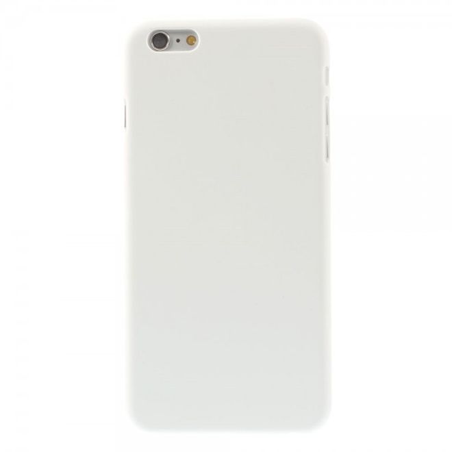 Coque rigide en plastique caoutchouté blanche pour iPhone 6 Plus/6S Plus