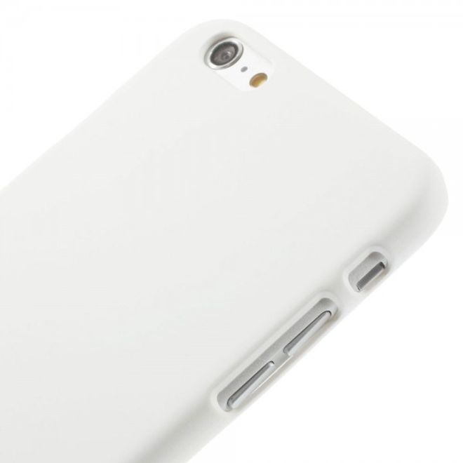 Coque rigide en plastique caoutchouté blanche pour iPhone 6 Plus/6S Plus