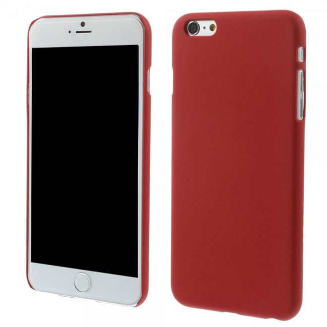 iPhone 6 Plus/6S Plus Rubberized Hard Plastic Case - Red