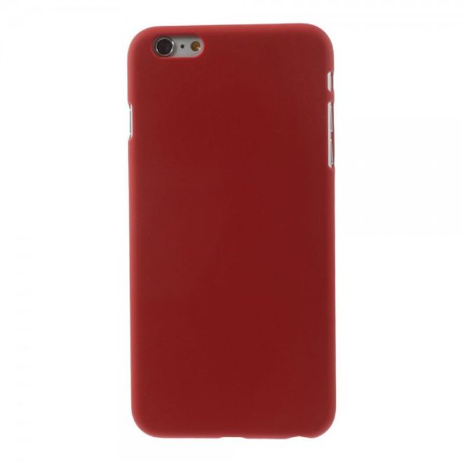 iPhone 6 Plus/6S Plus Rubberized Hard Plastic Case - Red