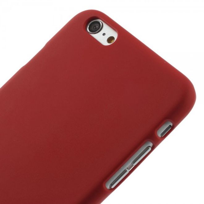iPhone 6 Plus/6S Plus Rubberized Hard Plastic Case - Red