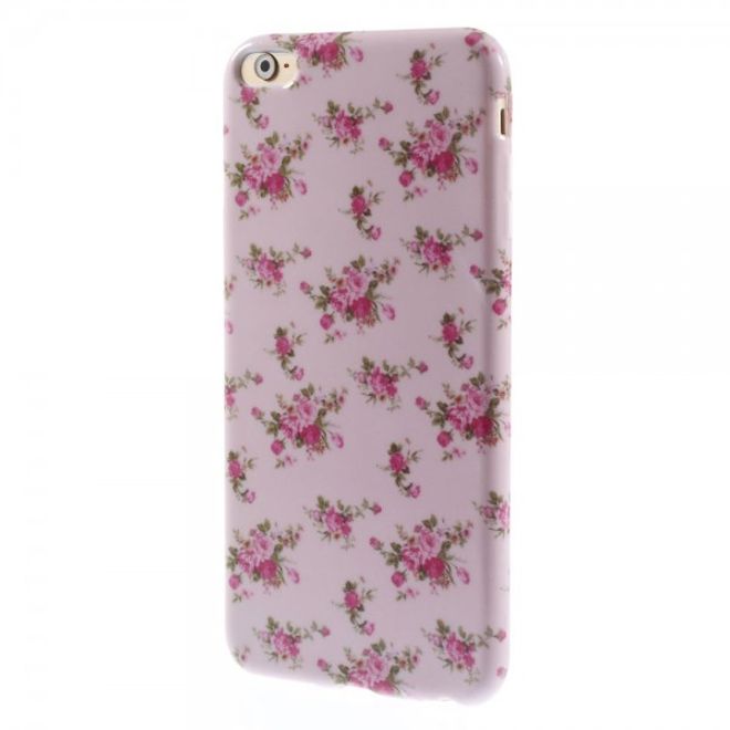 iPhone 6 Plus/6S Plus Elastic Plastic Case with Many Bouquets of Flowers