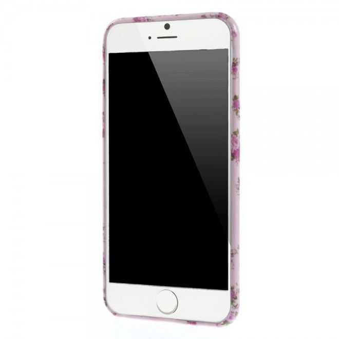 iPhone 6 Plus/6S Plus Elastic Plastic Case with Many Bouquets of Flowers
