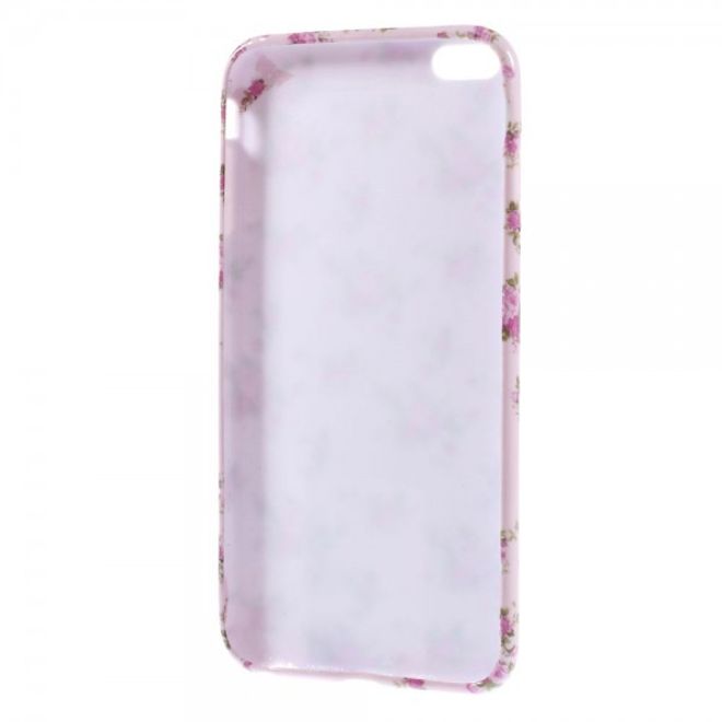 iPhone 6 Plus/6S Plus Elastic Plastic Case with Many Bouquets of Flowers