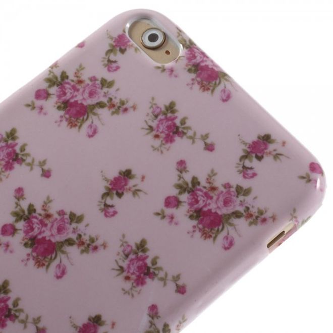 iPhone 6 Plus/6S Plus Elastic Plastic Case with Many Bouquets of Flowers