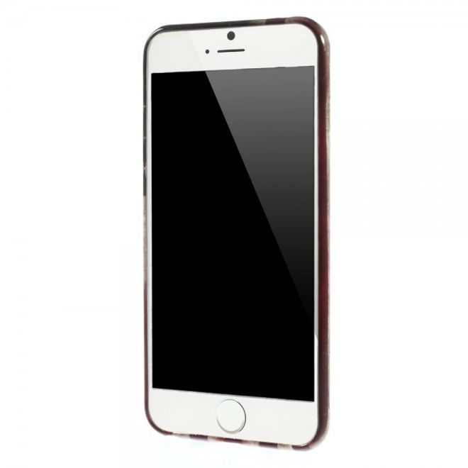 iPhone 6 Plus/6S Plus Elastic Plastic Case with USA Flag Retro Style
