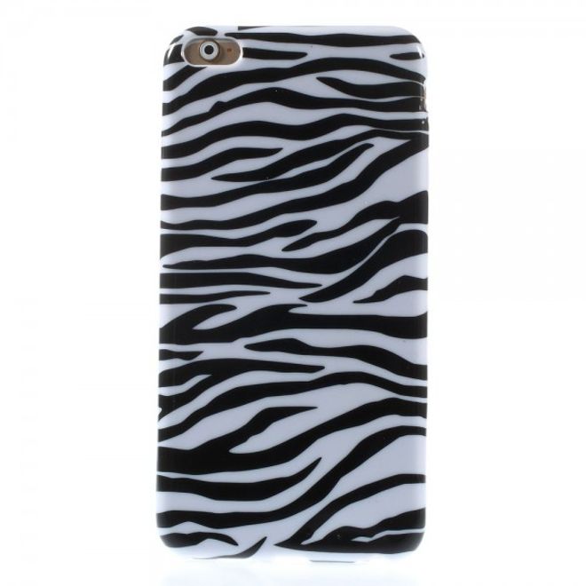 iPhone 6 Plus/6S Plus Elastic Plastic Case with Zebra Pattern
