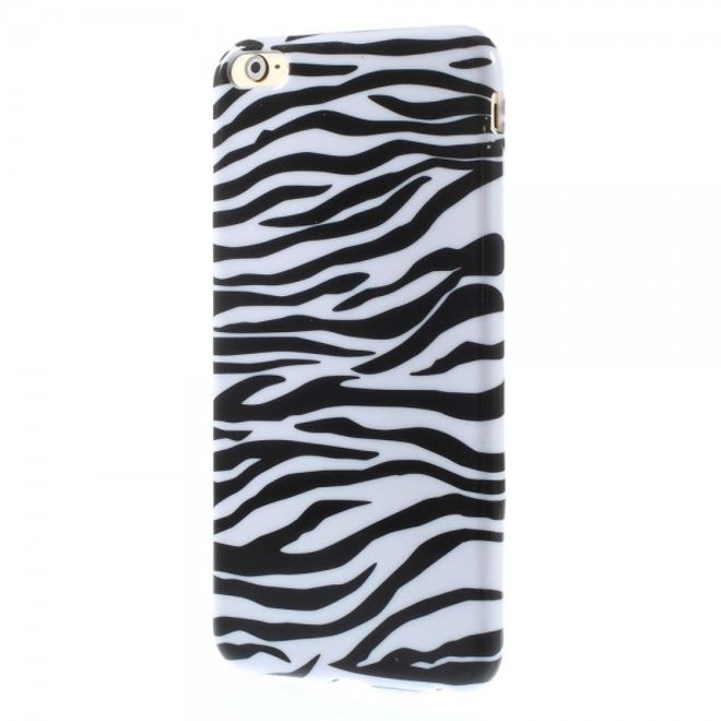 iPhone 6 Plus/6S Plus Elastic Plastic Case with Zebra Pattern