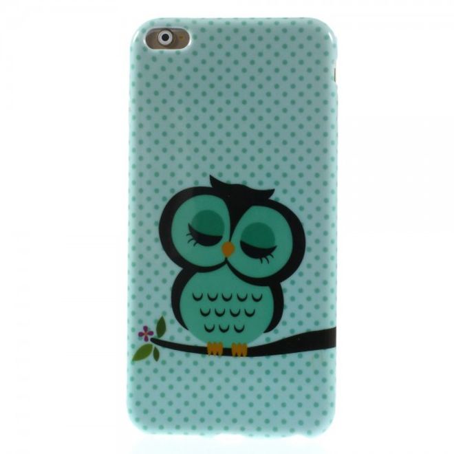 iPhone 6 Plus/6S Plus Elastic Plastic Case with Sleeping Owl