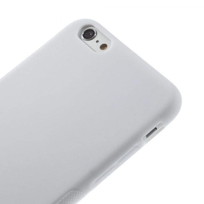 iPhone 6 Plus/6S Plus Elastic Anti-Slip Plastic Case - White