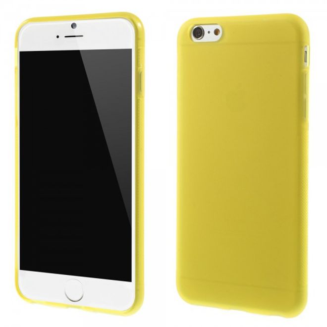 iPhone 6 Plus/6S Plus Elastic Anti-Slip Plastic Case - Yellow