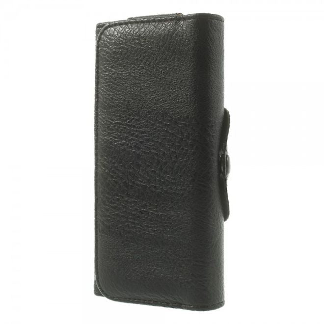 Étui en cuir pour iPhone 6/6S avec dragonne - Noir