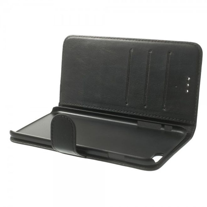 iPhone 6 Plus/6S Plus Leder Case retro-style - schwarz