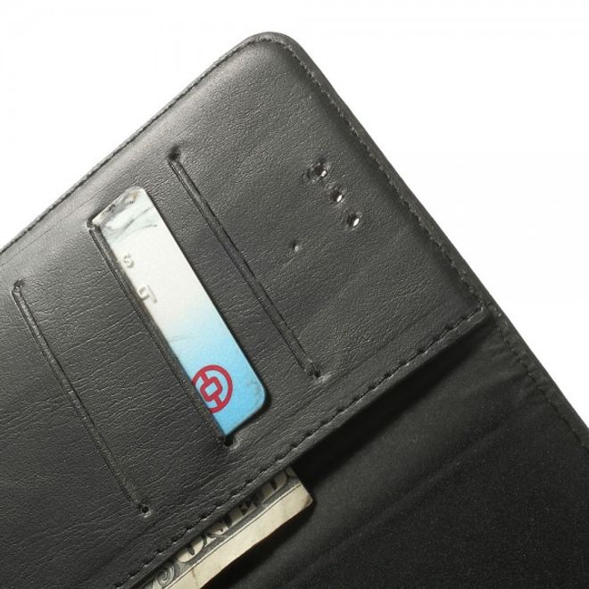 iPhone 6 Plus/6S Plus Leder Case retro-style - schwarz
