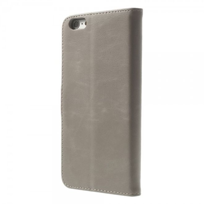 iPhone 6 Plus/6S Plus leather case retro-style - gray