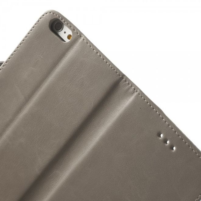 iPhone 6 Plus/6S Plus leather case retro-style - gray