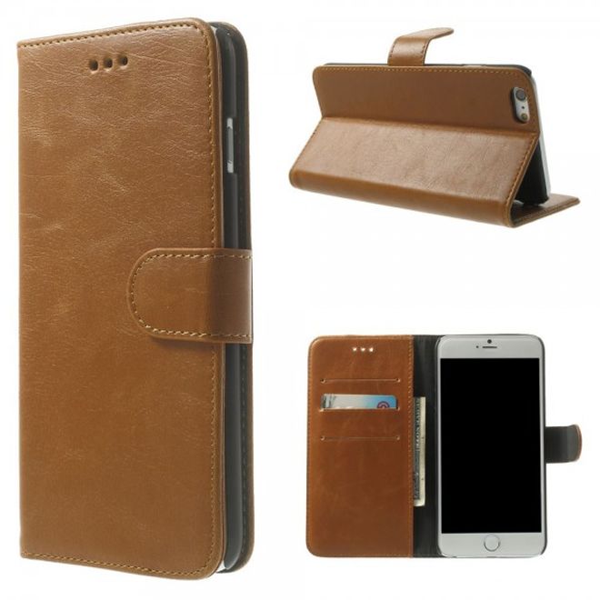 iPhone 6 Plus/6S Plus Leder Case retro-style - braun