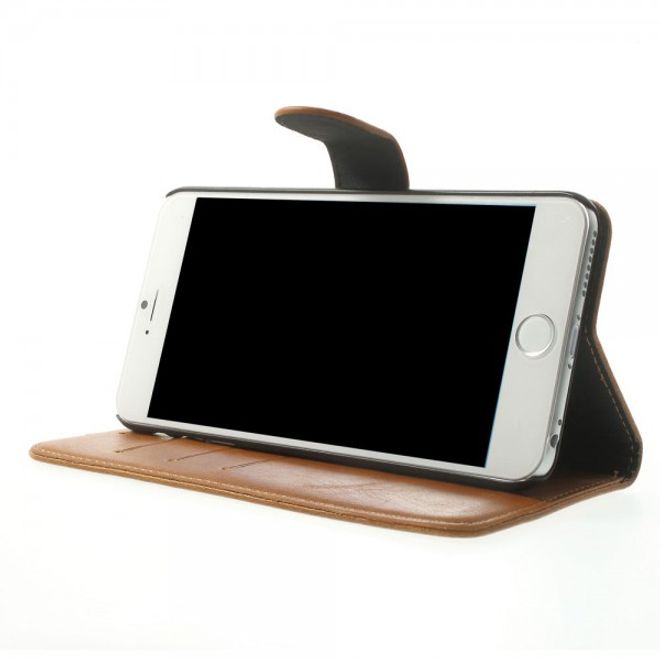 iPhone 6 Plus/6S Plus Leder Case retro-style - braun