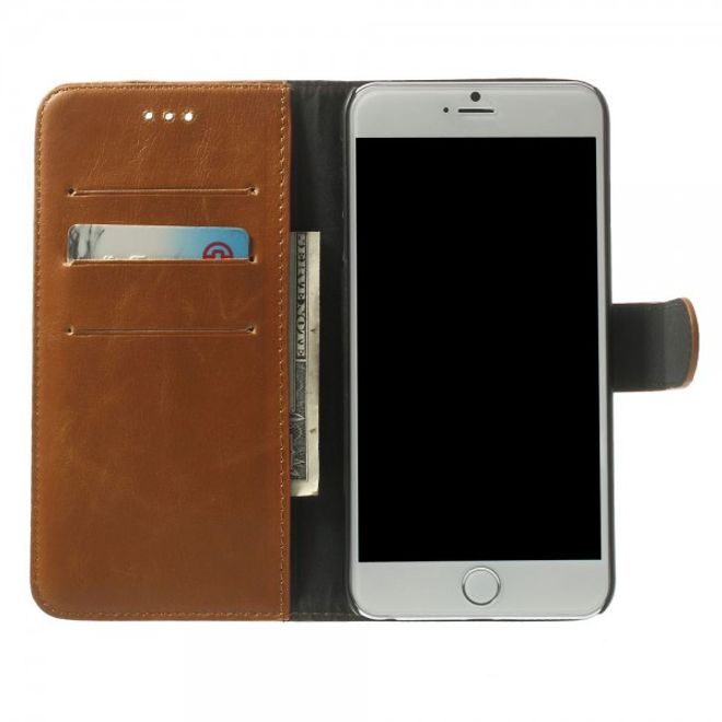 iPhone 6 Plus/6S Plus Leder Case retro-style - braun