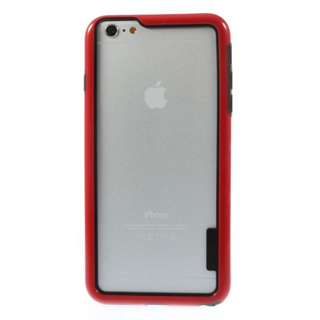 iPhone 6 Plus/6S Plus Elastic Plastic Bumper - Red