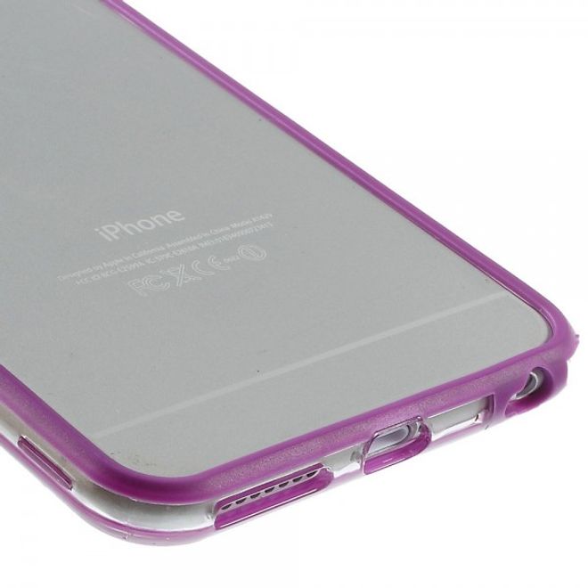 iPhone 6 Plus/6S Plus Schlichter, elastischer Plastik Bumper - purpur