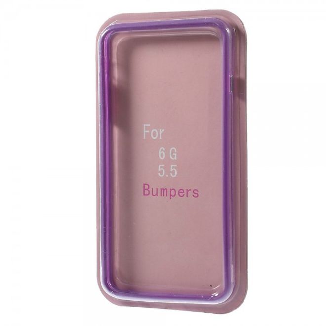 iPhone 6 Plus/6S Plus Schlichter, elastischer Plastik Bumper - purpur