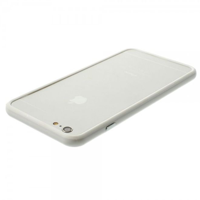 iPhone 6 Plus/6S Plus Leicht glänzender Plastik Bumper - weiss