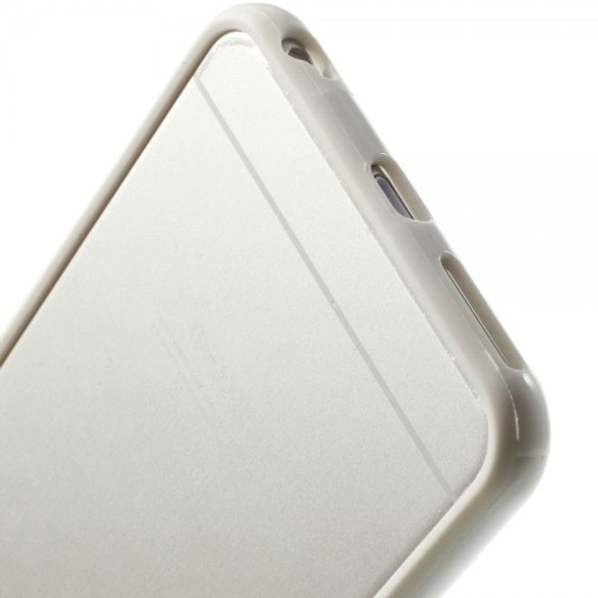 iPhone 6 Plus/6S Plus Leicht glänzender Plastik Bumper - weiss