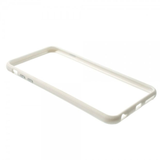 iPhone 6 Plus/6S Plus Leicht glänzender Plastik Bumper - weiss