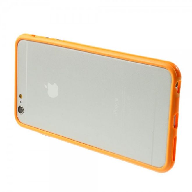 iPhone 6 Plus/6S Plus Leicht glänzender Plastik Bumper - orange