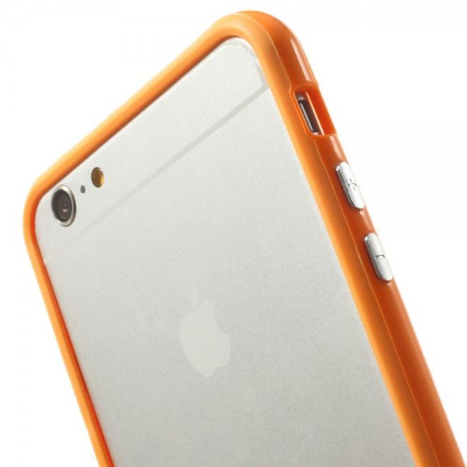 iPhone 6 Plus/6S Plus Leicht glänzender Plastik Bumper - orange