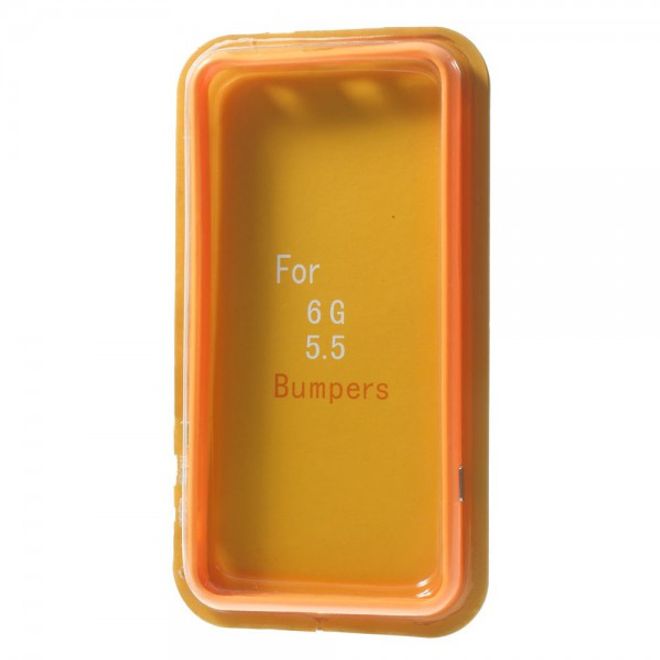 iPhone 6 Plus/6S Plus Leicht glänzender Plastik Bumper - orange