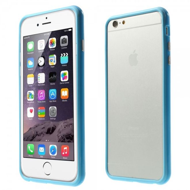 iPhone 6 Plus/6S Plus Leicht glänzender Plastik Bumper - blau