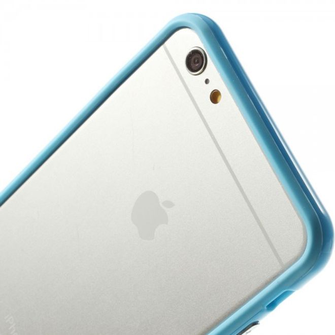 iPhone 6 Plus/6S Plus Leicht glänzender Plastik Bumper - blau