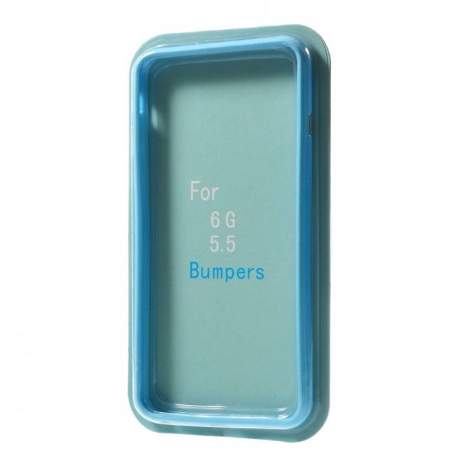 iPhone 6 Plus/6S Plus Leicht glänzender Plastik Bumper - blau